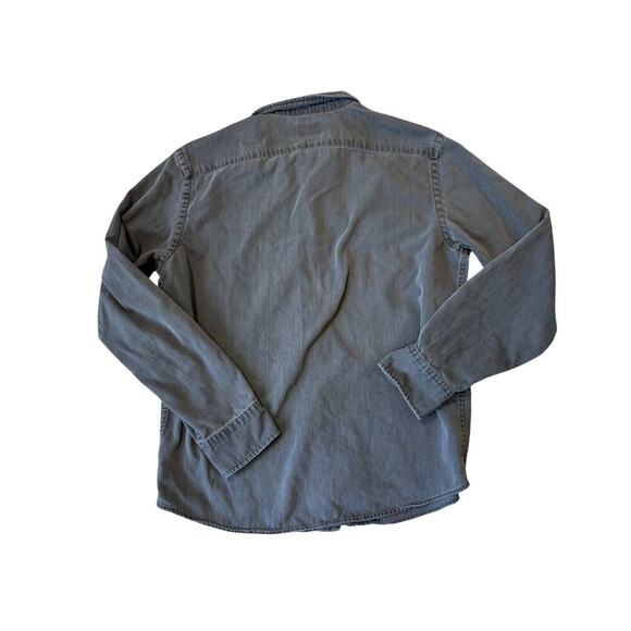 UNTUCKIt Long Sleeve shirt, size Large, slim fit; Washed Black/Dark Gray - Picture 2 of 9
